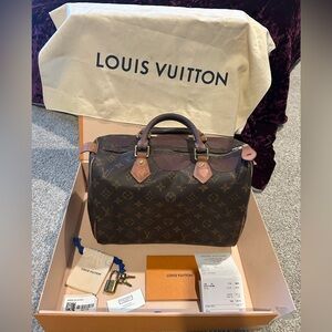 Louis Vuitton Speedy Bandouliere Monogram 30 Brown Shoulder Bag